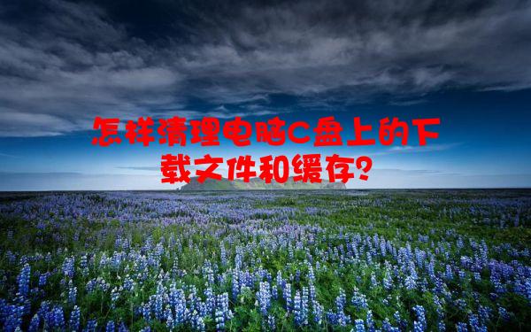 怎样清理电脑C盘上的下载文件和缓存？