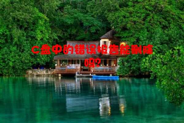 C盘中的错误报告能删除吗？
