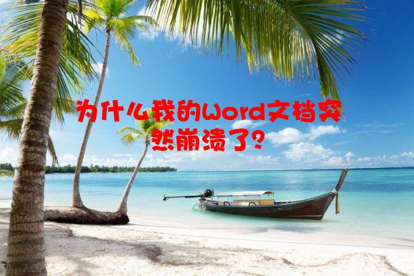 为什么我的Word文档突然崩溃了？