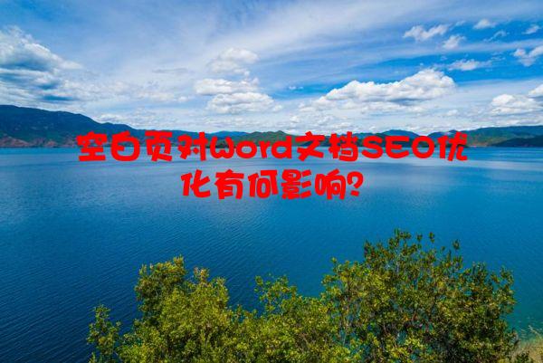 空白页对Word文档SEO优化有何影响？