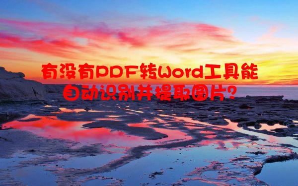 有没有PDF转Word工具能自动识别并提取图片？