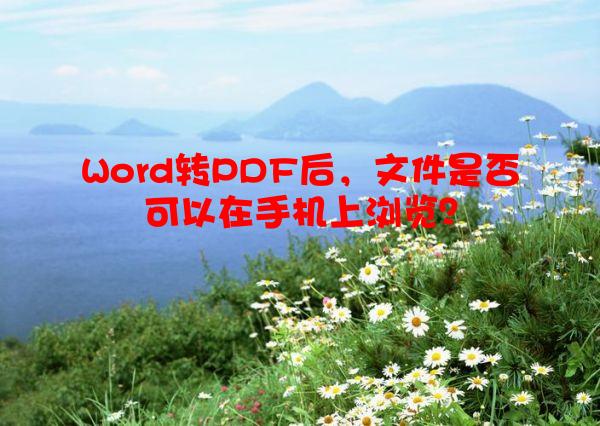 Word转PDF后，文件是否可以在手机上浏览？