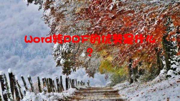 Word转PDF的优势是什么？