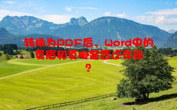 转换为PDF后，Word中的页眉和页脚是否还存在？