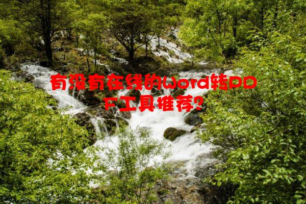 有没有在线的Word转PDF工具推荐？