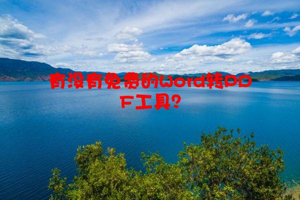 有没有免费的Word转PDF工具？