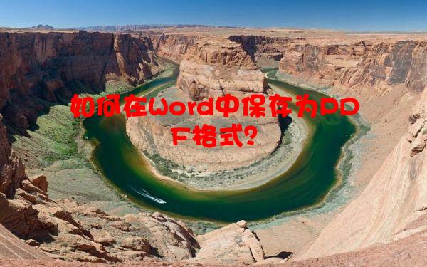 如何在Word中保存为PDF格式？