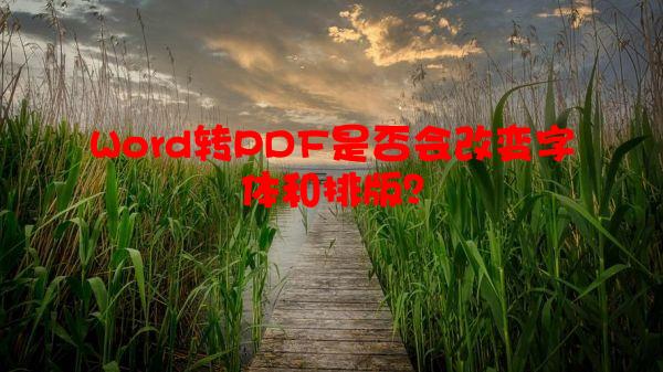 Word转PDF是否会改变字体和排版？