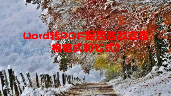 Word转PDF是否会改变表格格式和公式？